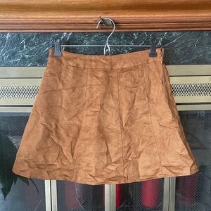 BCBGeneration A-Line Vegan Suede Skirt